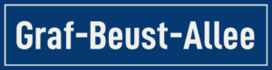 Straßenschild Graf-Beust-Allee