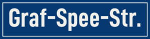 Straßenschild Graf-Spee-Straße