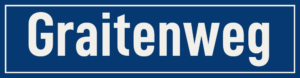 Straßenschild Graitenweg