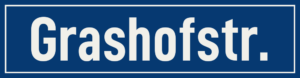 Straßenschild Grashofstraße