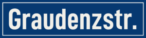 Straßenschild Graudenzstraße