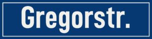 Straßenschild Gregorstraße