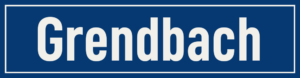 Straßenschild Grendbach