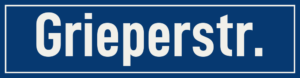 Straßenschild Grieperstraße