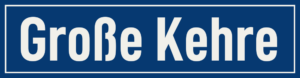 Straßenschild Große Kehre