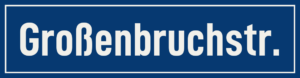 Straßenschild Großenbruchstraße