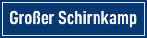 Straßenschild Großer Schirnkamp