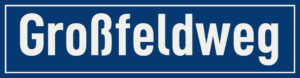 Straßenschild Großfeldweg