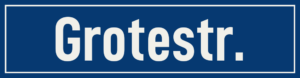 Straßenschild Grotestraße