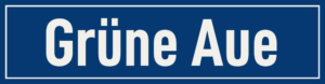 Straßenschild Grüne Aue