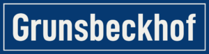 Straßenschild Grunsbeckhof