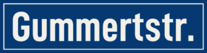 Straßenschild Gummertstraße