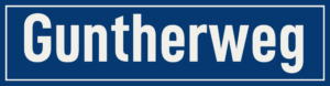 Straßenschild Guntherweg
