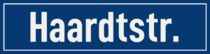 Straßenschild Haardtstraße
