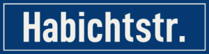 Straßenschild Habichtstraße