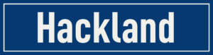 Straßenschild Hackland