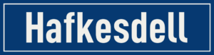 Straßenschild Hafkesdell