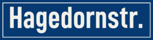 Straßenschild Hagedornstraße