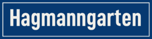 Straßenschild Hagmanngarten