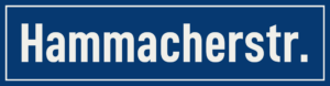 Straßenschild Hammacherstraße