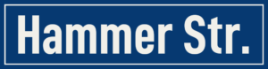 Straßenschild Hammer Straße