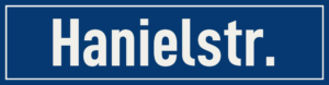 Straßenschild Hanielstraße