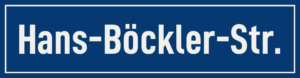 Straßenschild Hans-Böckler-Straße