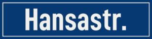 Straßenschild Hansastraße