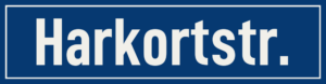 Straßenschild Harkortstraße