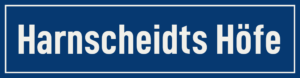 Straßenschild Harnscheidts Höfe