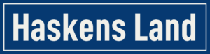 Straßenschild Haskens Land