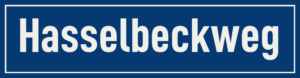 Straßenschild Hasselbeckweg