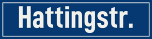 Straßenschild Hattingstraße