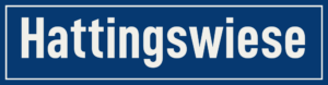 Straßenschild Hattingswiese