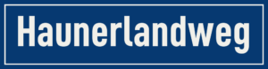 Straßenschild Haunerlandweg
