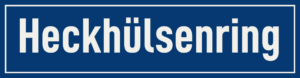 Straßenschild Heckhülsenring