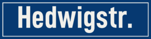 Straßenschild Hedwigstraße