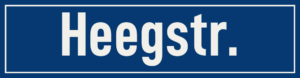 Straßenschild Heegstraße