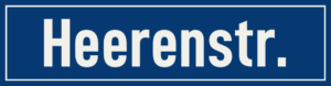 Straßenschild Heerenstraße