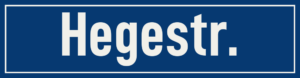 Straßenschild Hegestraße