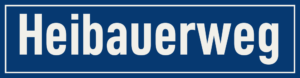 Straßenschild Heibauerweg