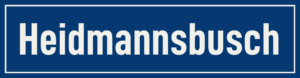 Straßenschild Heidmannsbusch
