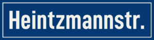 Straßenschild Heintzmannstraße