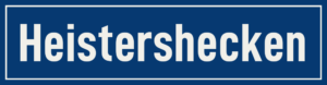 Straßenschild Heistershecken