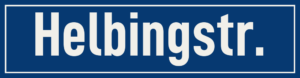 Straßenschild Helbingstraße