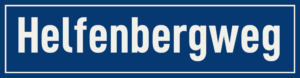 Straßenschild Helfenbergweg
