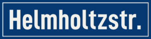 Straßenschild Helmholtzstraße