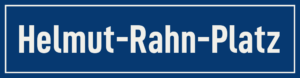Straßenschild Helmut-Rahn-Platz