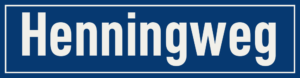 Straßenschild Henningweg