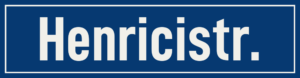 Straßenschild Henricistraße